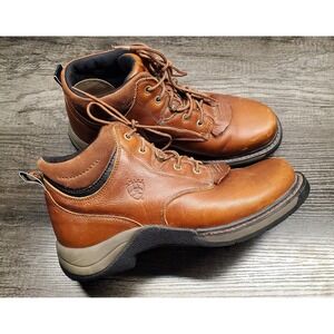 Ariat Hiking Boots Womens 8 B Brown Leather Ankle Trail Work Lace Up #31450 EUC